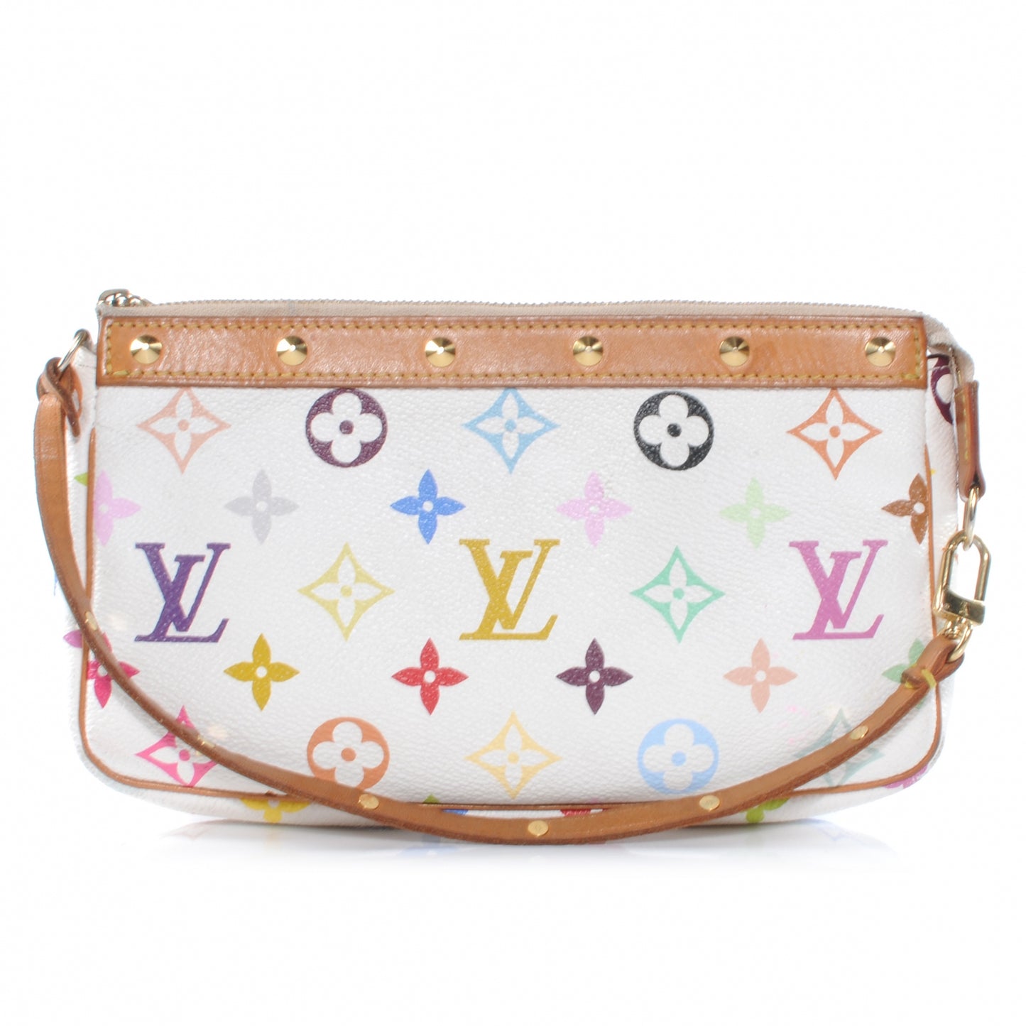 Monogram Multicolor Pochette Accessories White