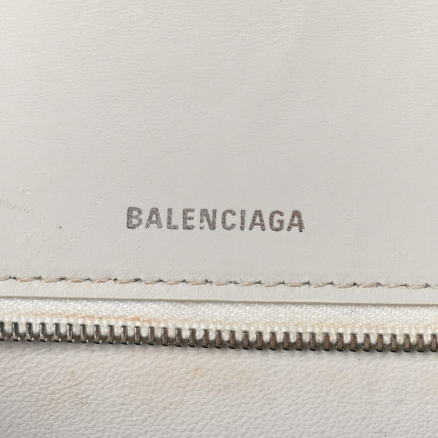 Balenciaga Grained Calfskin Medium Hourglass Top Handle Bag White 7 of 12