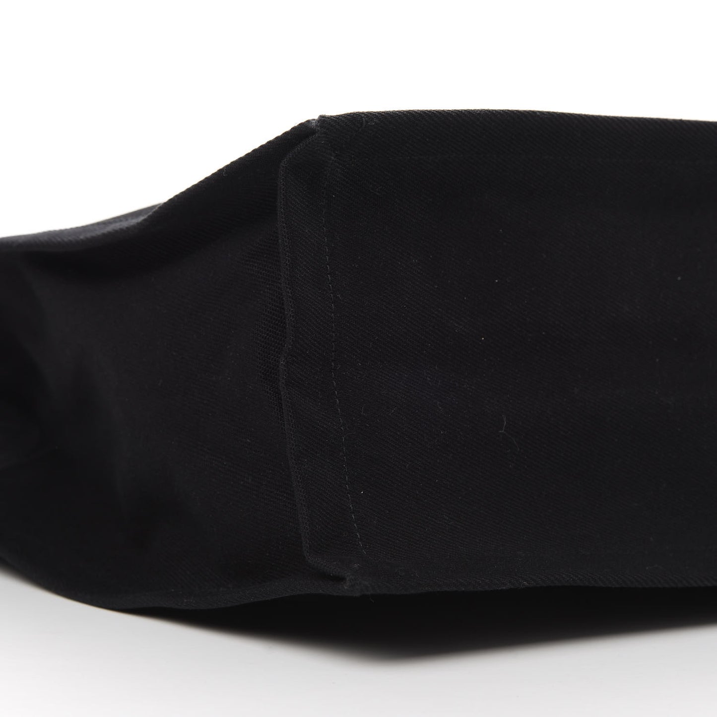 Linen Calfskin Rive Gauche Tote Black