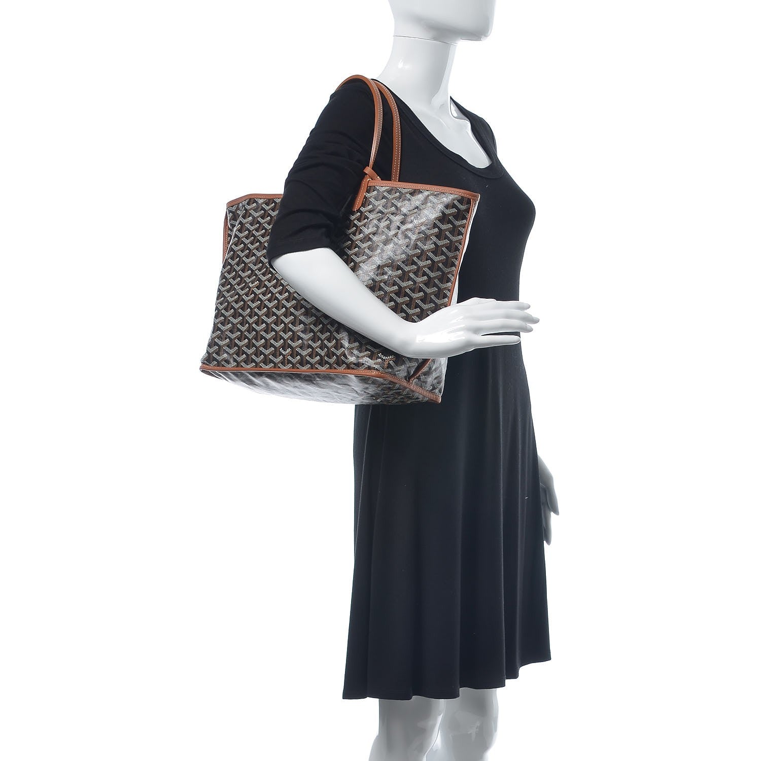 Goyard Goyardine Reversible Anjou PM Black Gold 2 of 13