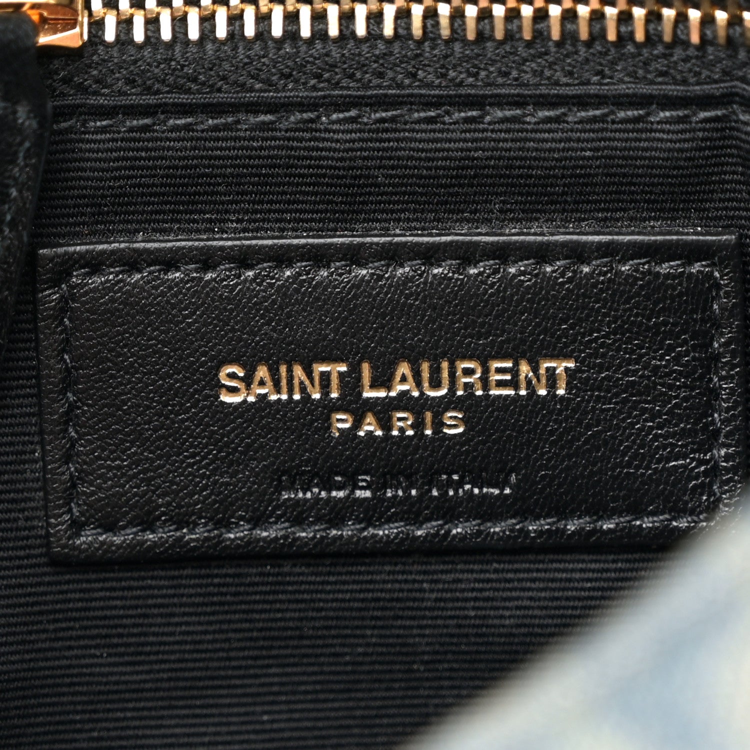 Saint Laurent Denim Quilted Toy Loulou Puffer Monogram Chain Satchel Blue Cinnamon 6 of 11