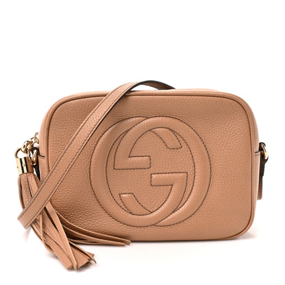 Gucci Pebbled Calfskin Small Soho Disco Bag Camelia 1 of 10