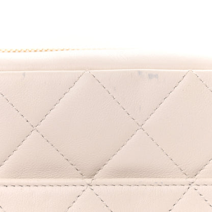 Chanel Calfskin Quilted Enchained Camera Case Bag White 11 of 15