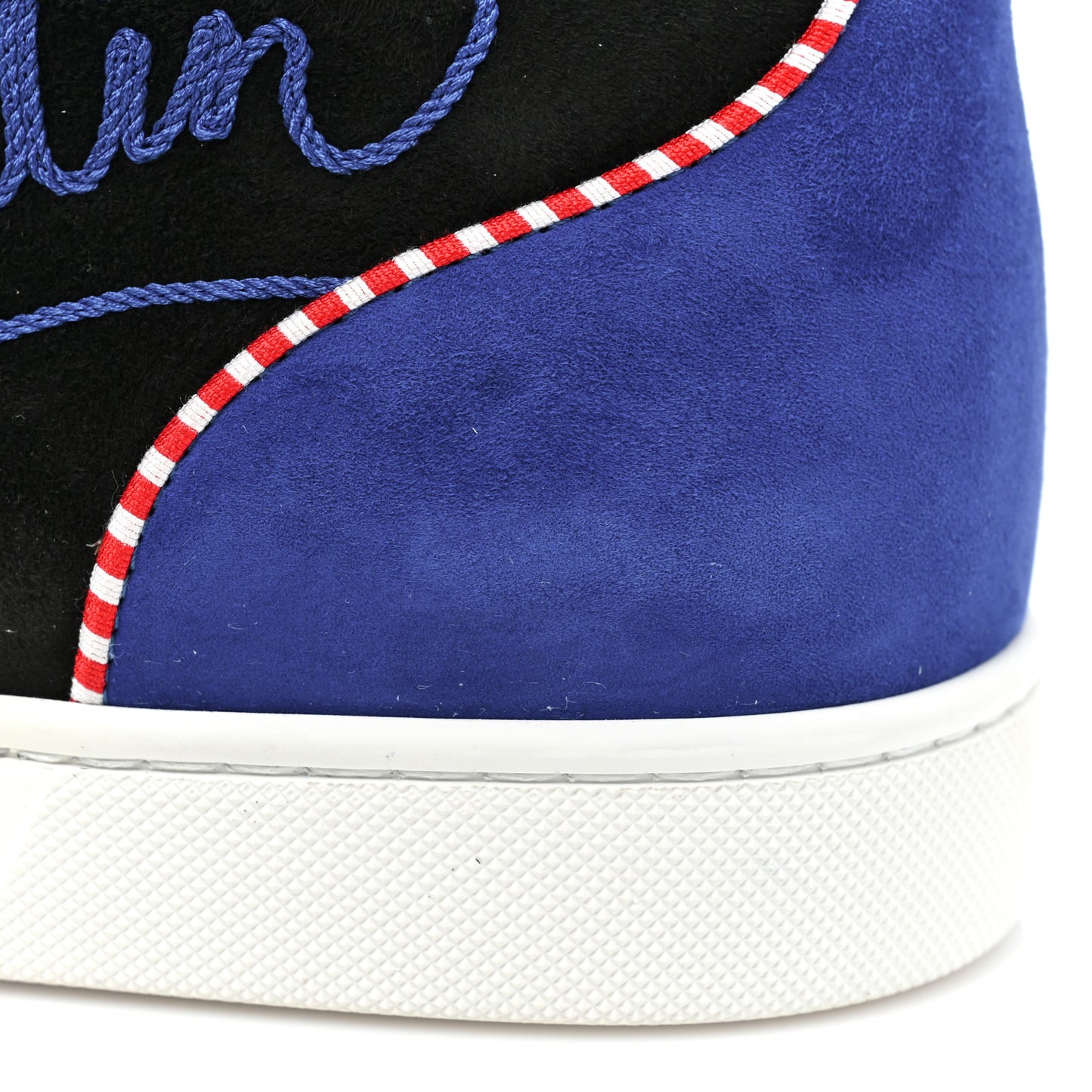 Patent Suede Navy Louis Flat Sneakers 45 Version Multicolor