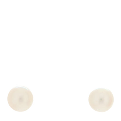 Mikimoto 18K Yellow Gold Akoya Pearl 6.5-7mm Stud Earrings 1 of 4