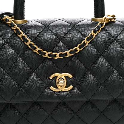 Chanel Caviar Quilted Mini Coco Handle Flap Black 9 of 11