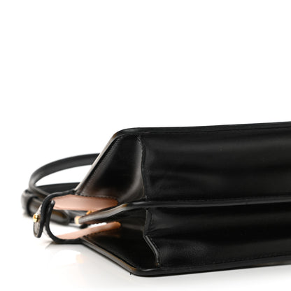 Fendi Vitello King Luxor Shiny Nappa Medium Peekaboo I SEE U East West Satchel Black Light Rose 8 of 11