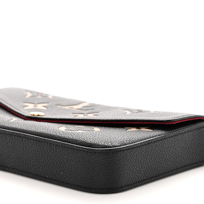Louis Vuitton Empreinte Monogram Giant Felicie Pochette Black Beige 10 of 10