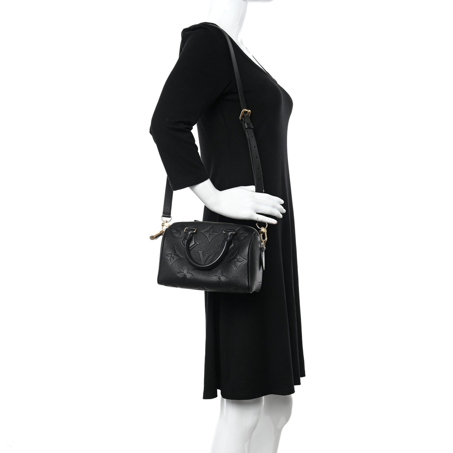 Empreinte Monogram Giant Speedy Bandouliere 20 Black