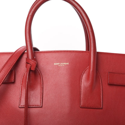 Saint Laurent Calfskin Small Sac De Jour Lipstick Red 10 of 14