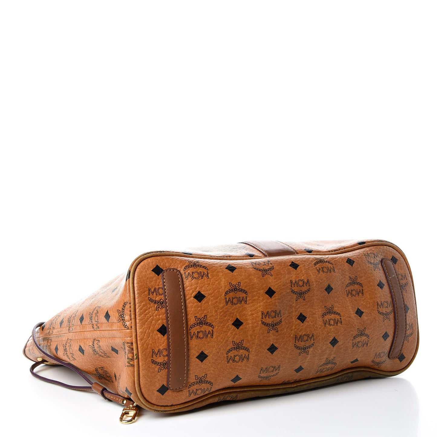 Visetos Medium Liz Reversible Shopper Tote Cognac
