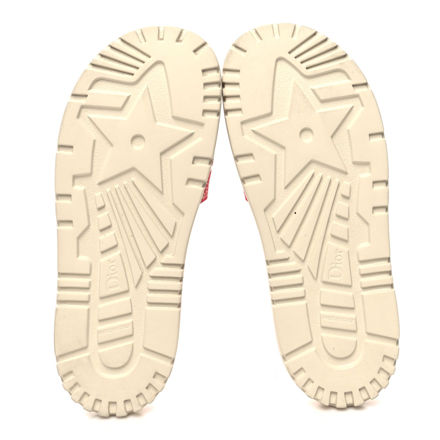 Christian Dior Canvas Toile de Jouy Embroidered Dway 10mm Slide Sandals 39 Off White Raspberry 5 of 9