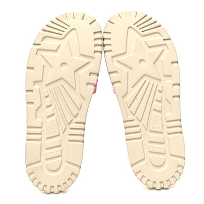 Christian Dior Canvas Toile de Jouy Embroidered Dway 10mm Slide Sandals 39 Off White Raspberry 5 of 9
