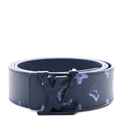 Louis Vuitton Monogram Watercolor 40mm Reversible LV Initiales Belt 100 40 Blue 1 of 6