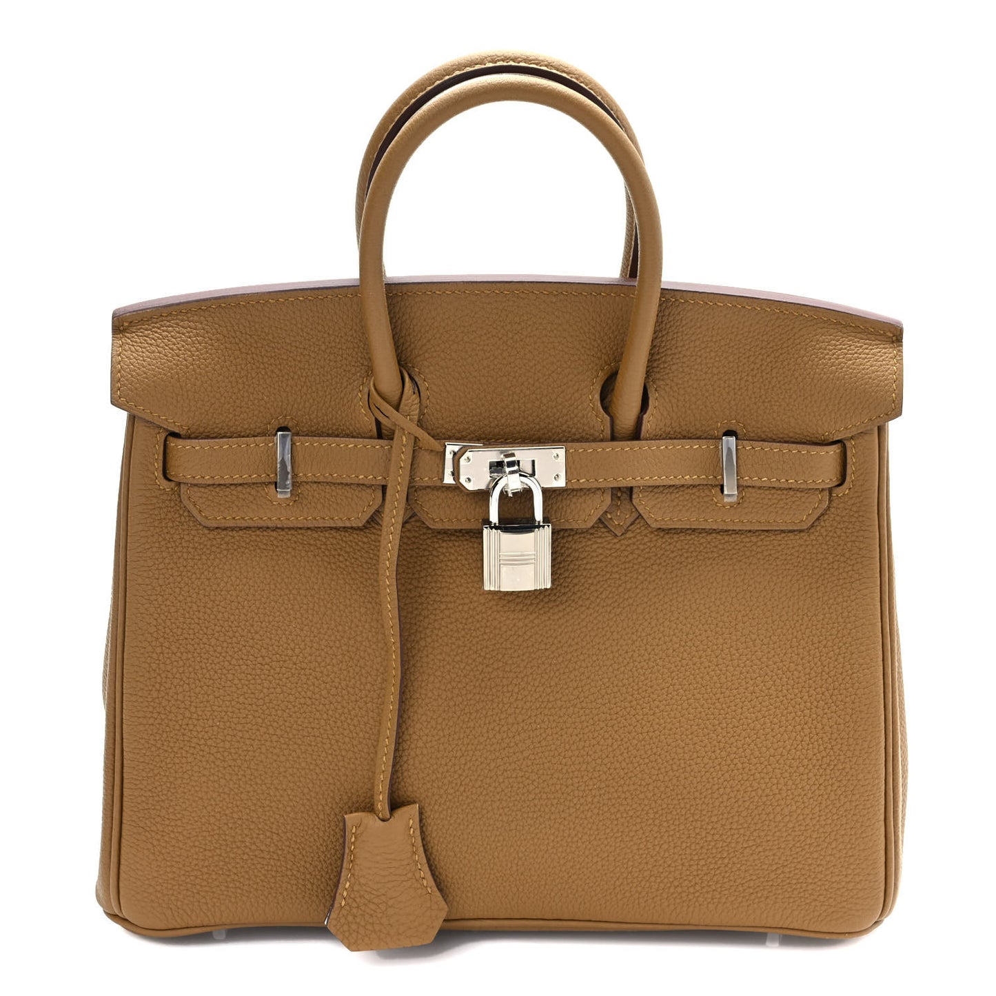 Togo Verso Birkin 25 Bronze Dore Bleu Brume