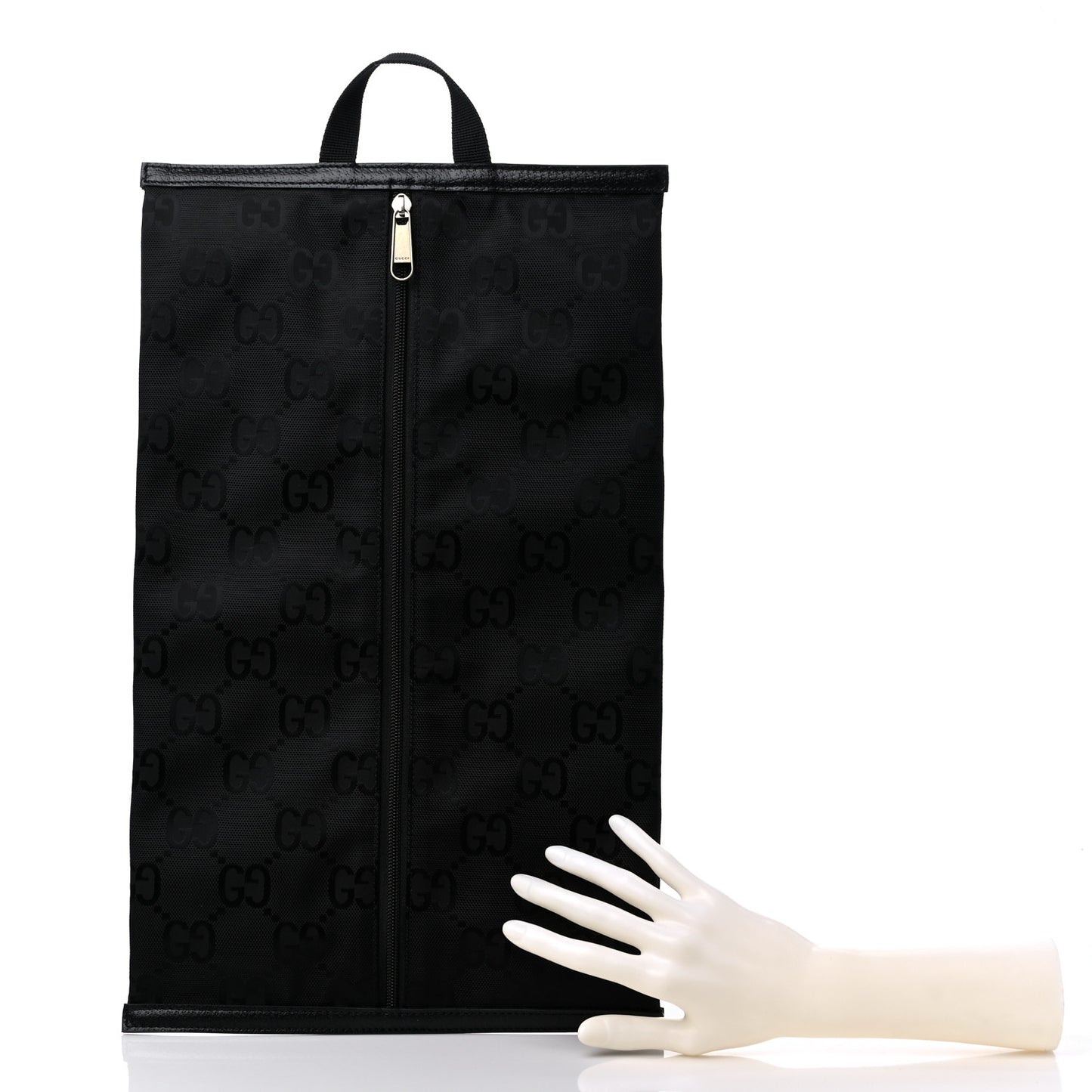 Econyl Nylon Monogram Off The Grid Shoe Case Black