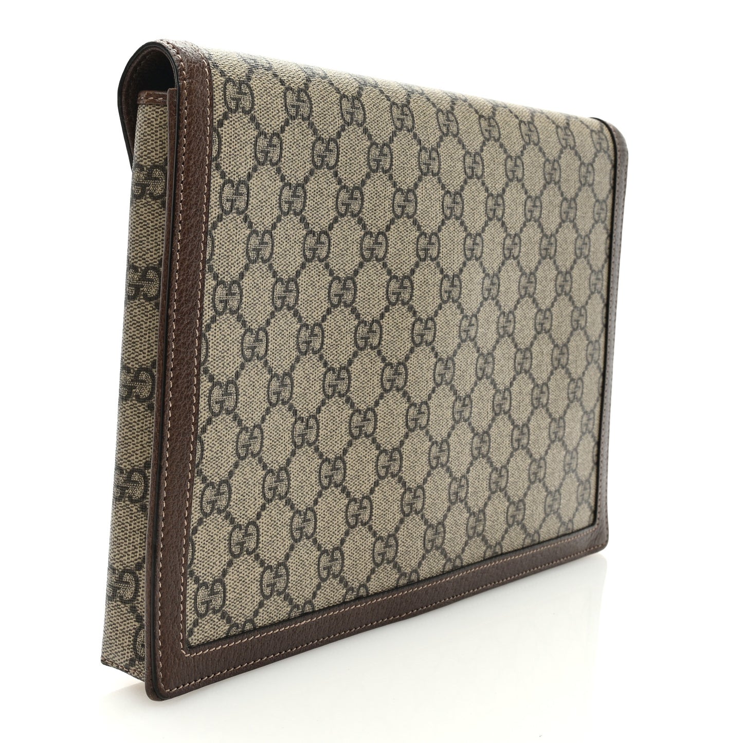 GG Supreme Monogram Web Ophidia Clutch Beige New Acero