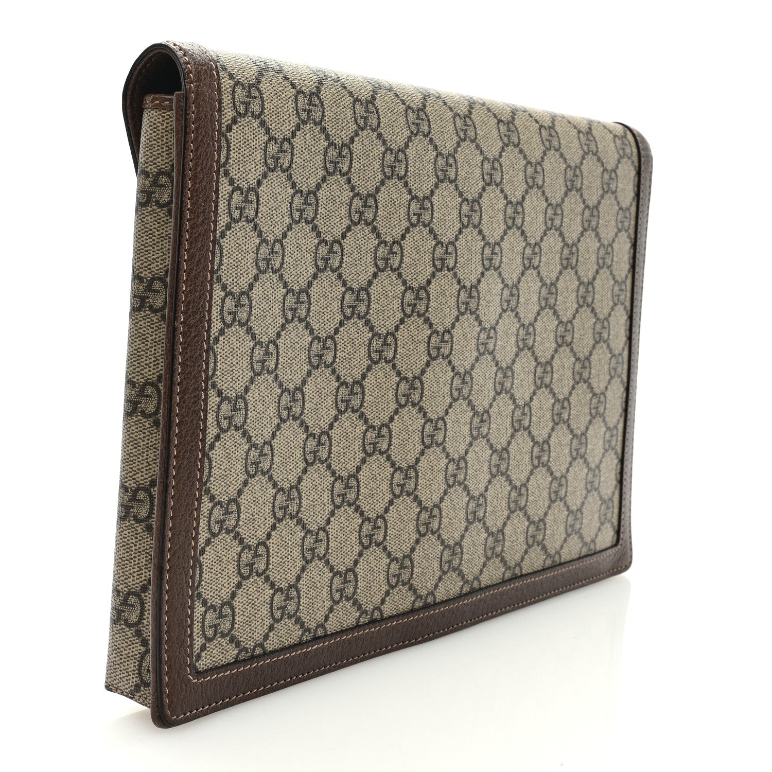 Gucci GG Supreme Monogram Web Ophidia Clutch Beige New Acero 3 of 6