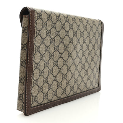 Gucci GG Supreme Monogram Web Ophidia Clutch Beige New Acero 3 of 6