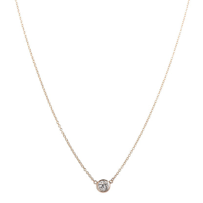 Tiffany 18K Yellow Gold Diamond .37ct Elsa Peretti Diamonds by the Yard Pendant Necklace 1 of 6