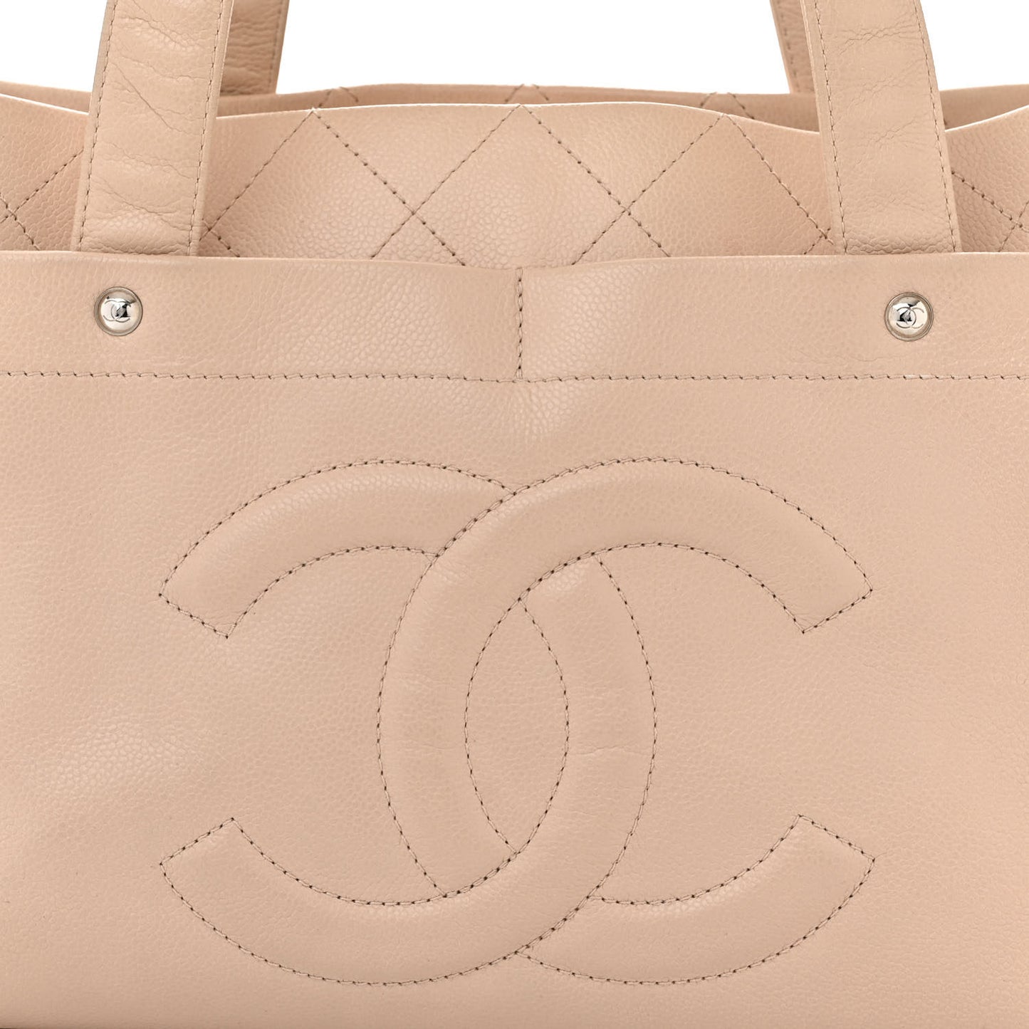 Caviar Executive Cerf Shopper Tote Beige