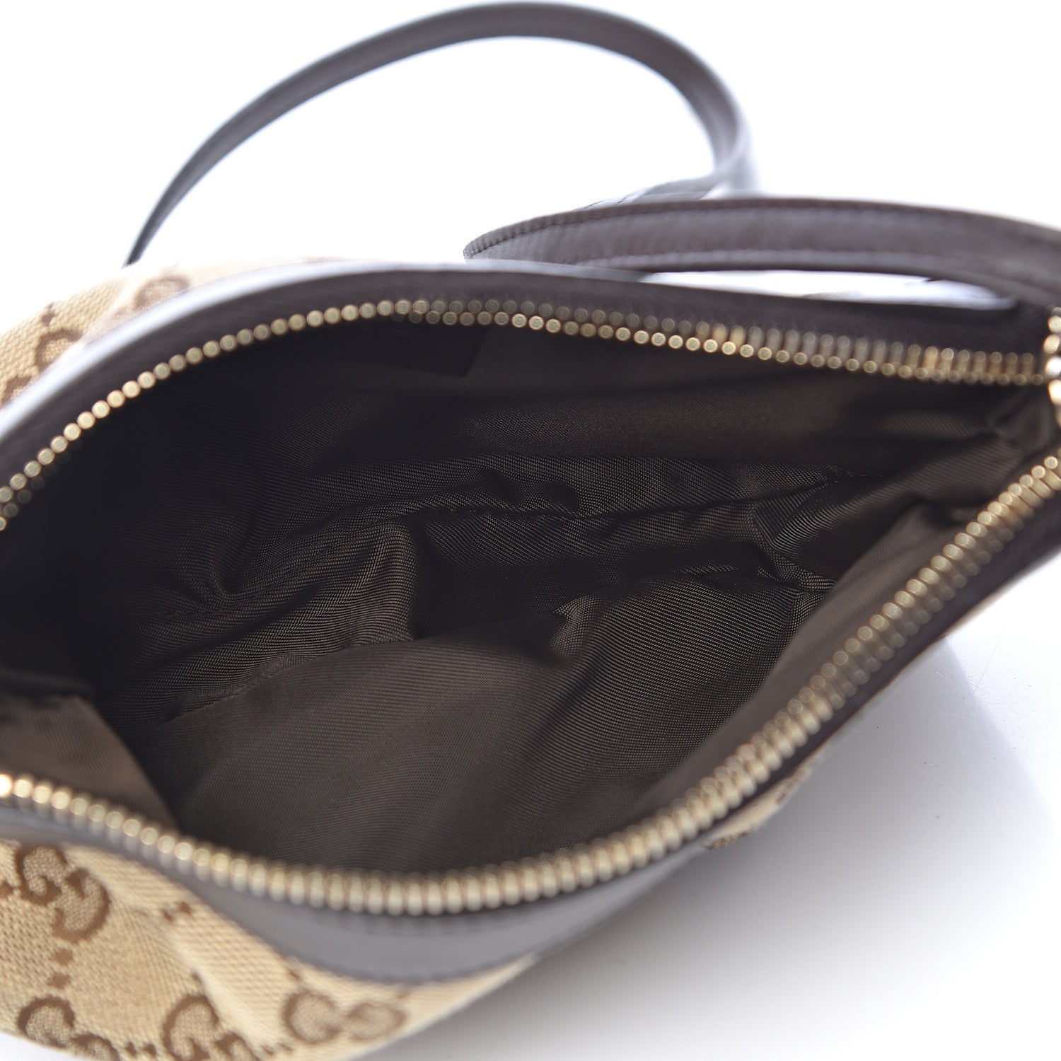 Gucci Monogram GG Heart Charm Crossbody Pochette Brown 5 of 10