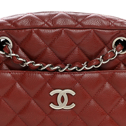 Chanel Caviar Quilted Camera Case Burgundy 7 of 10