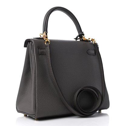 Hermes Togo Kelly Retourne 25 Etain 3 of 10
