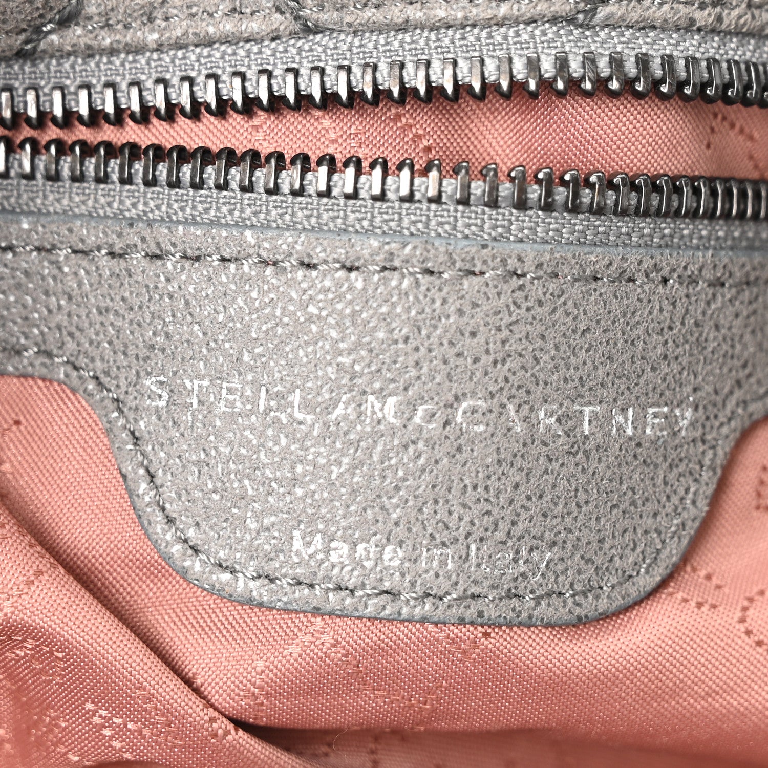 Stella McCartney Shaggy Deer Quilted Small Falabella Tote  Light Grey 6 of 9