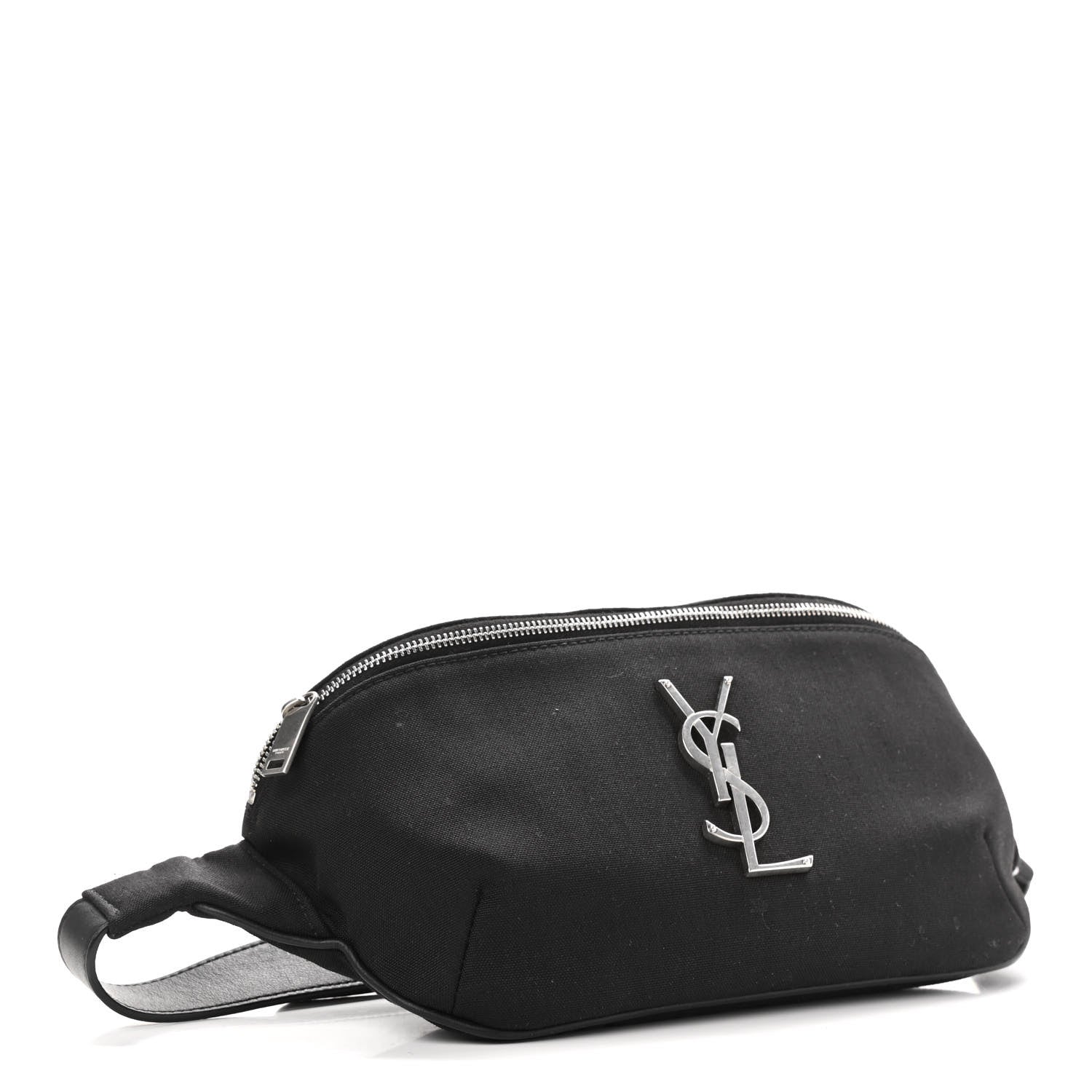 Saint Laurent Canvas Monogram Belt Bag Black 4 of 10