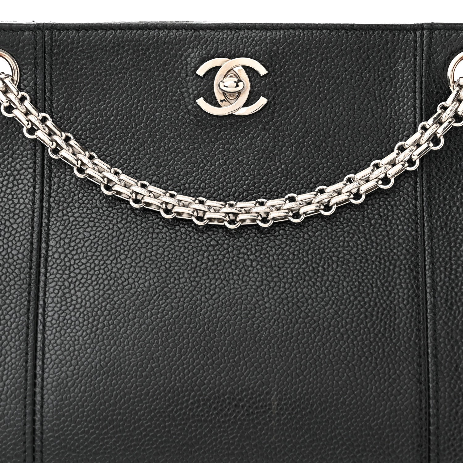 Chanel Grained Calfskin Bijoux Chain Shoulder Bag Black 8 of 12
