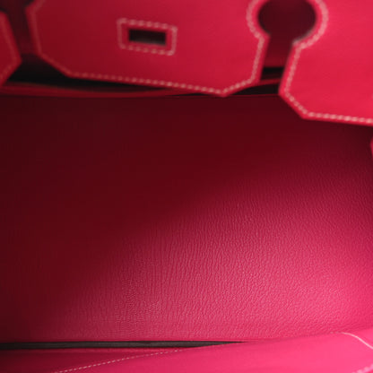 Hermes Epsom Candy Birkin 35 Rose Tyrien 5 of 10