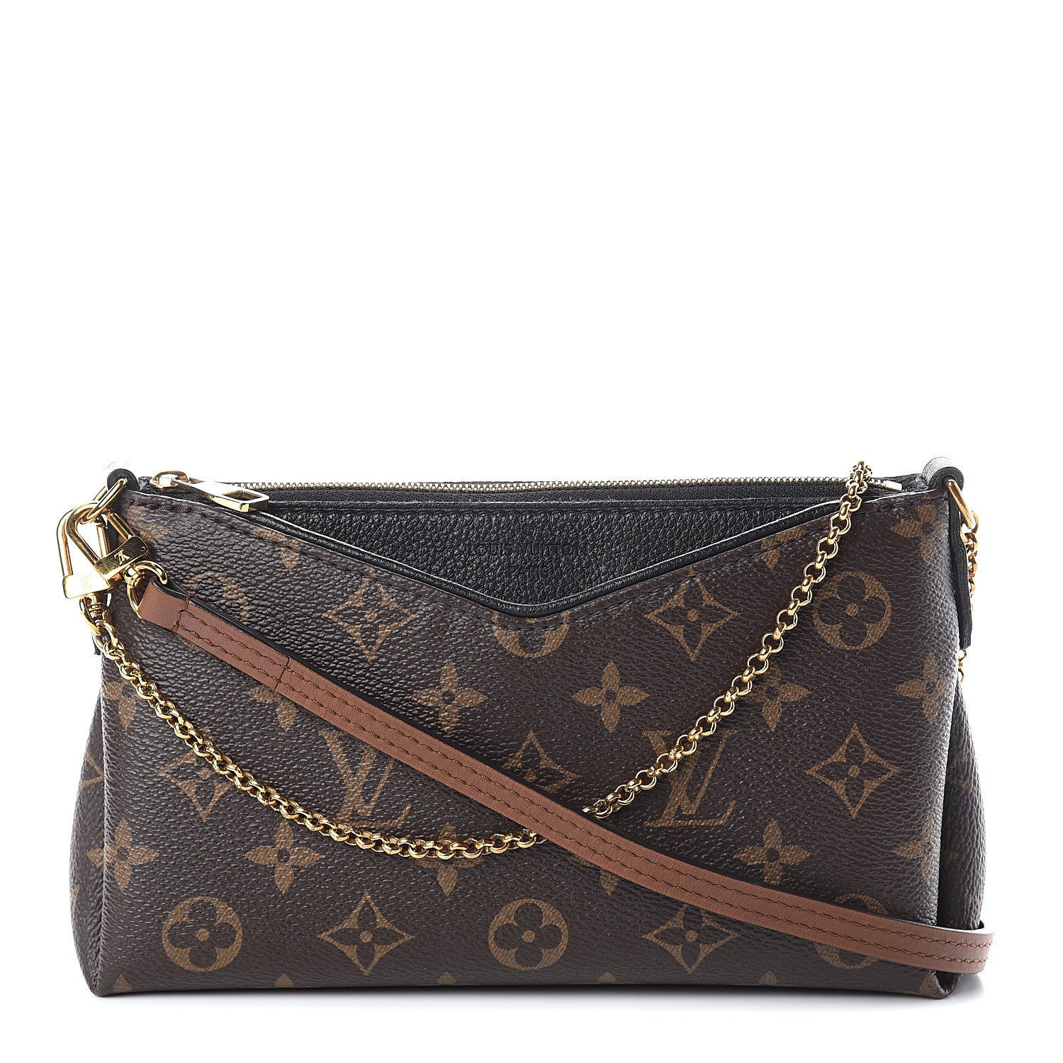 Louis Vuitton Monogram Pallas Clutch Black 1 of 8