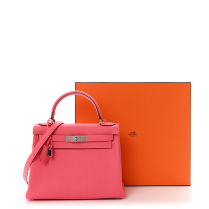 Hermes Togo Kelly Retourne 28 Rose Lipstick 11 of 11