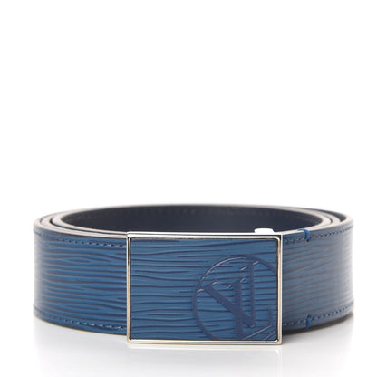 Louis Vuitton Epi Mens 35mm Metropole Belt 100 40 Blue Celeste 1 of 7