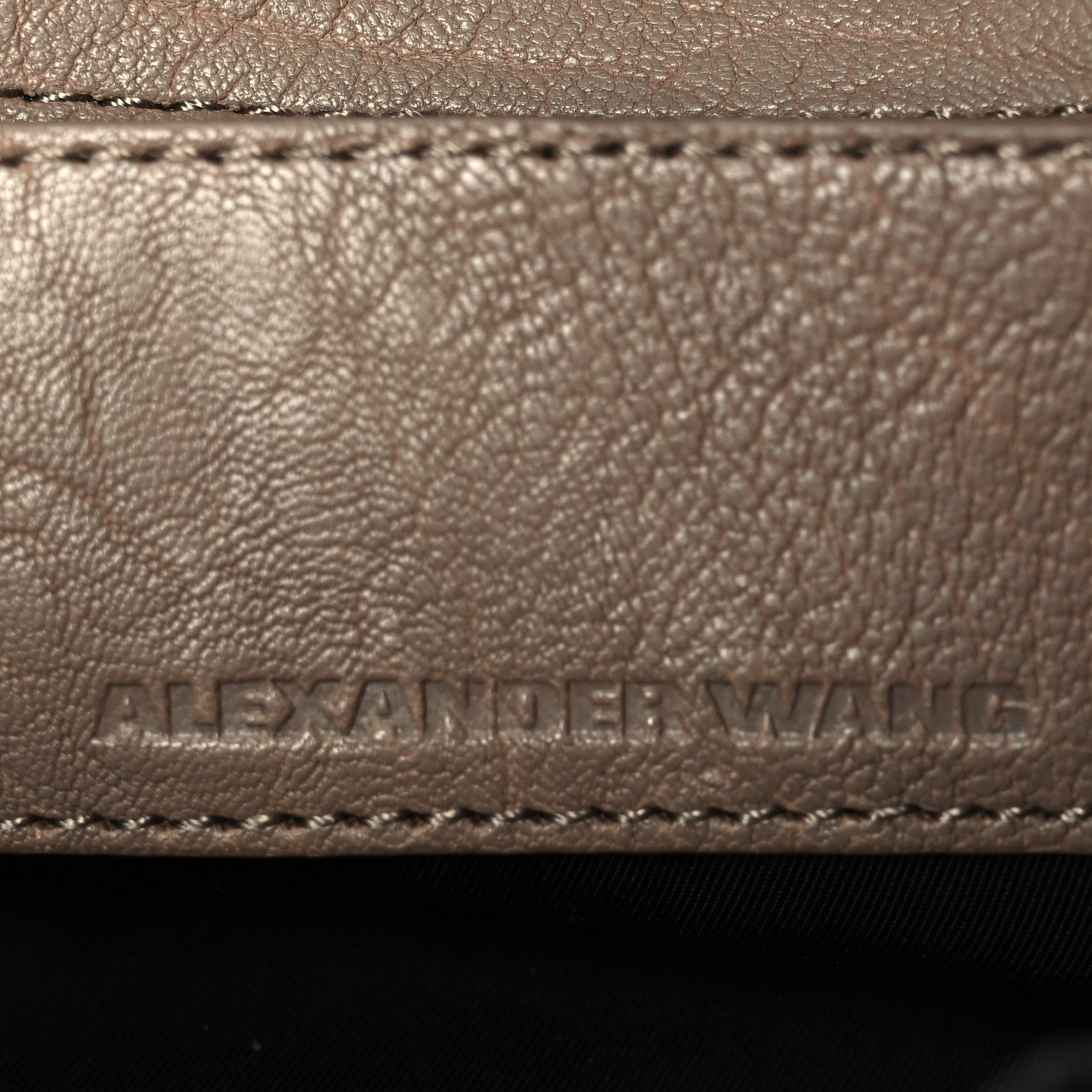 Alexander Wang Pebbled Lambskin Rockie Latte Rose Gold Hardware 6 of 14