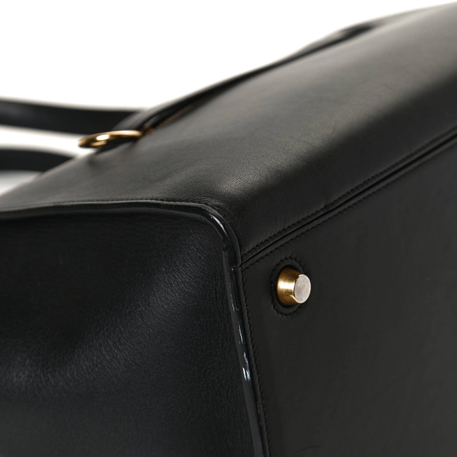 Celine Bullhide Calfskin Medium Ring Bag Black 11 of 11