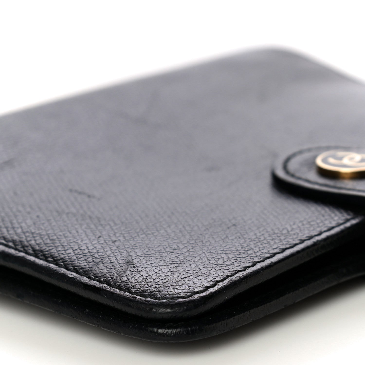 Chanel Grained Calfskin CC Button Pocket Agenda Cover Black 12 of 16
