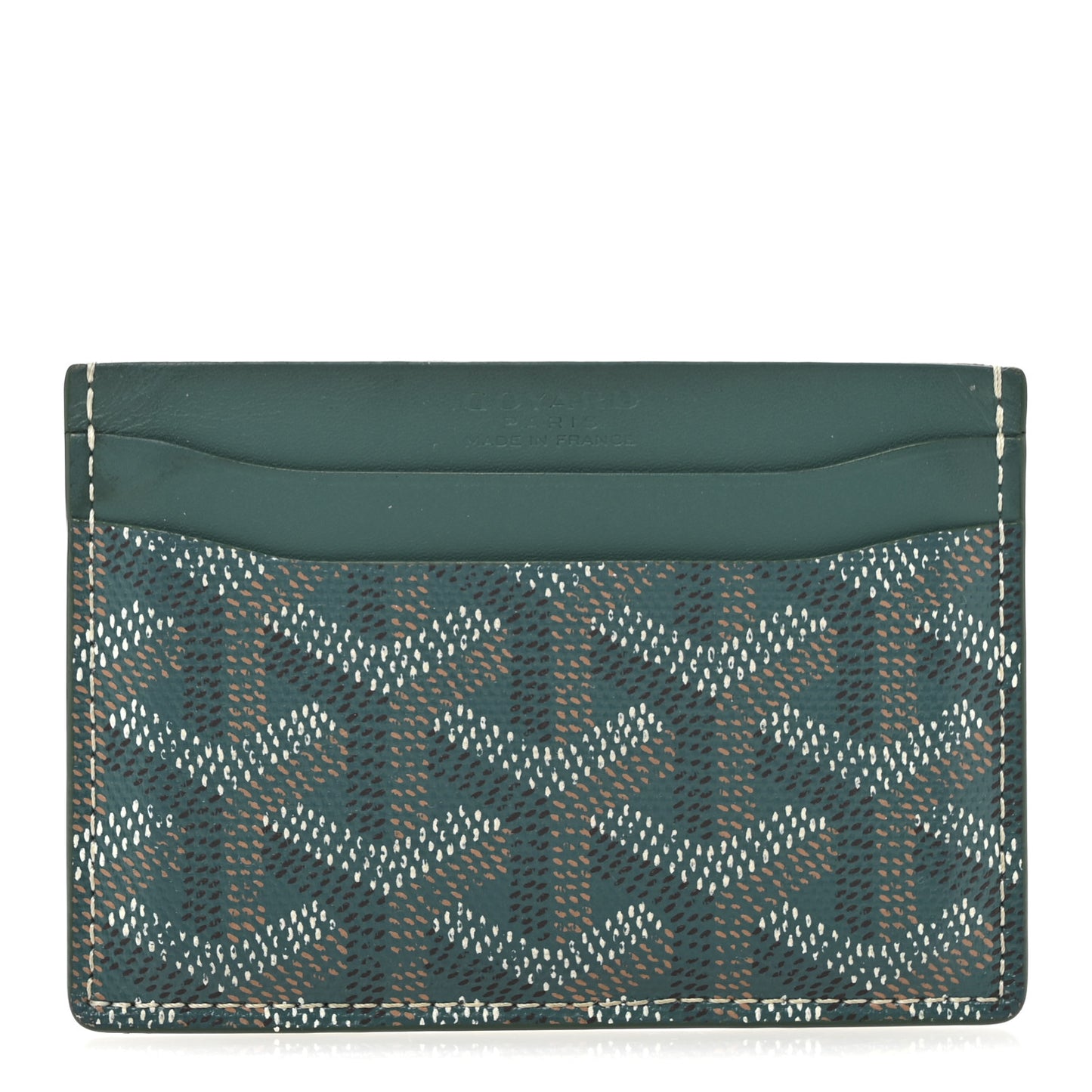 Goyardine Saint Sulpice Card Holder Green