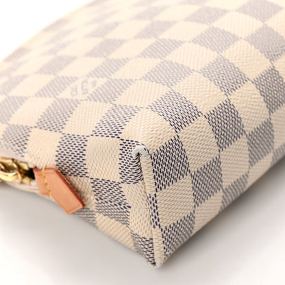 Louis Vuitton LOUIS VUITTON Damier Azur Cosmetic Pouch GM 7 of 9