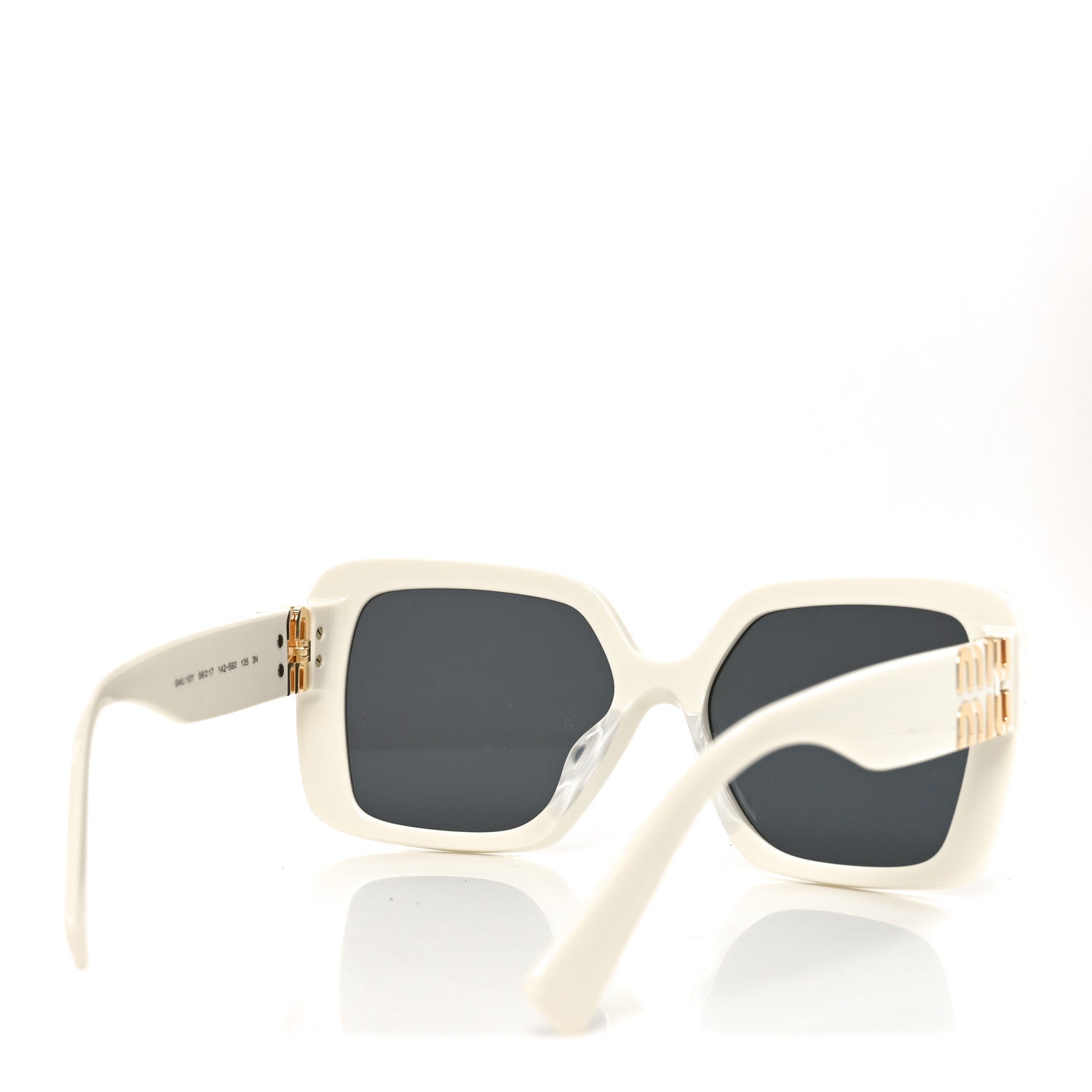 Miu Miu Acetate Sunglasses SMU 10Y White 4 of 7