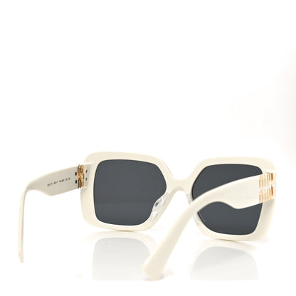 Miu Miu Acetate Sunglasses SMU 10Y White 4 of 7