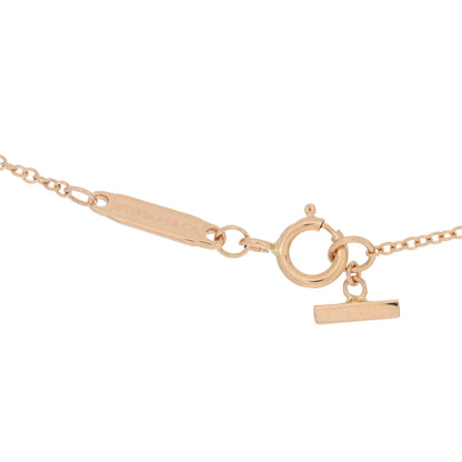 Tiffany 18K Rose Gold Mini T Smile Pendant Necklace 4 of 4