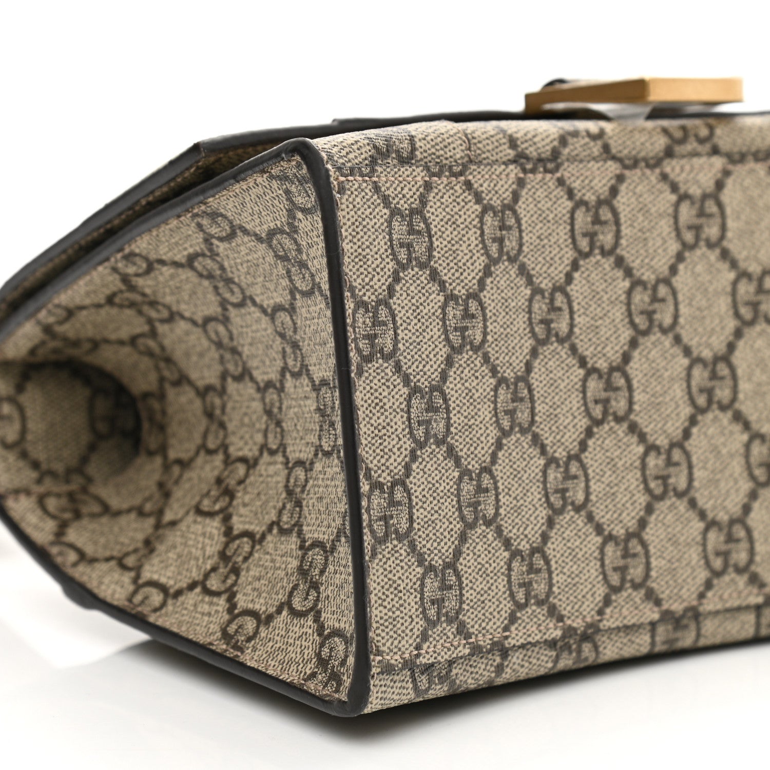 Balenciaga X GUCCI GG Supreme Monogram Small Hourglass Top Handle Bag Beige Ebony 9 of 10