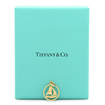 Tiffany 18K Yellow Gold Sailboat Twist Charm 4 of 4