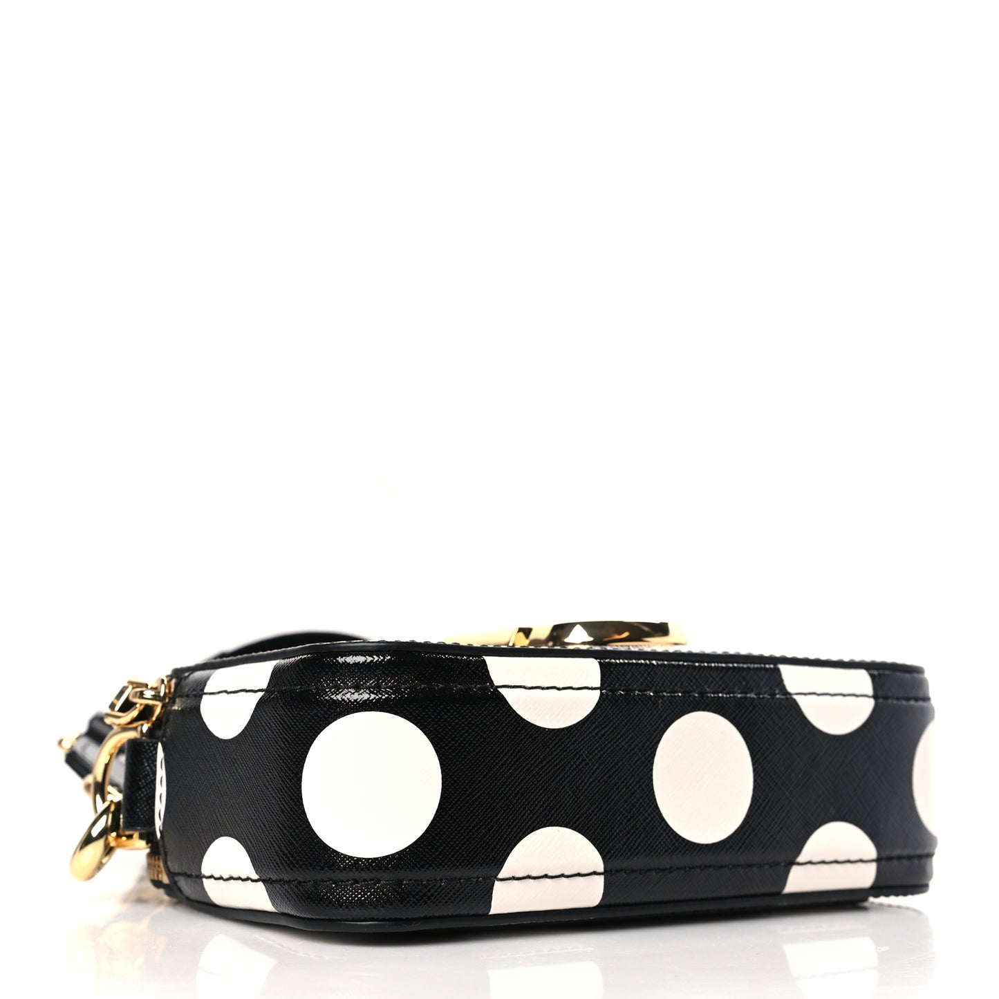 Saffiano The Dot Snapshot Camera Bag Black White