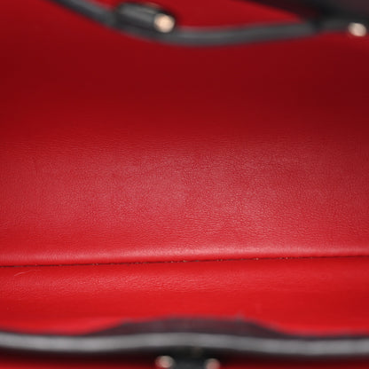 Louis Vuitton Taurillon Capucines MM Black Beige Red 5 of 12
