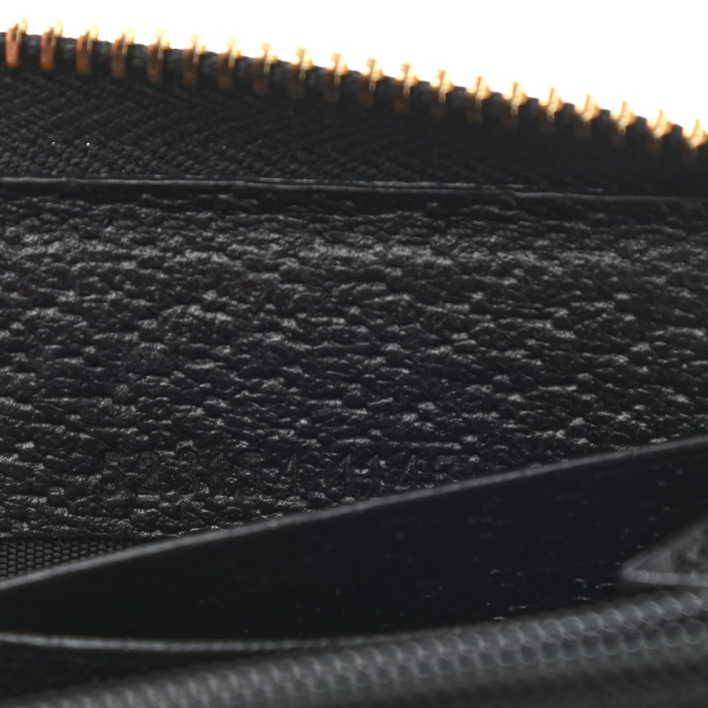 Calfskin Web Ophidia Zip Around Wallet Black