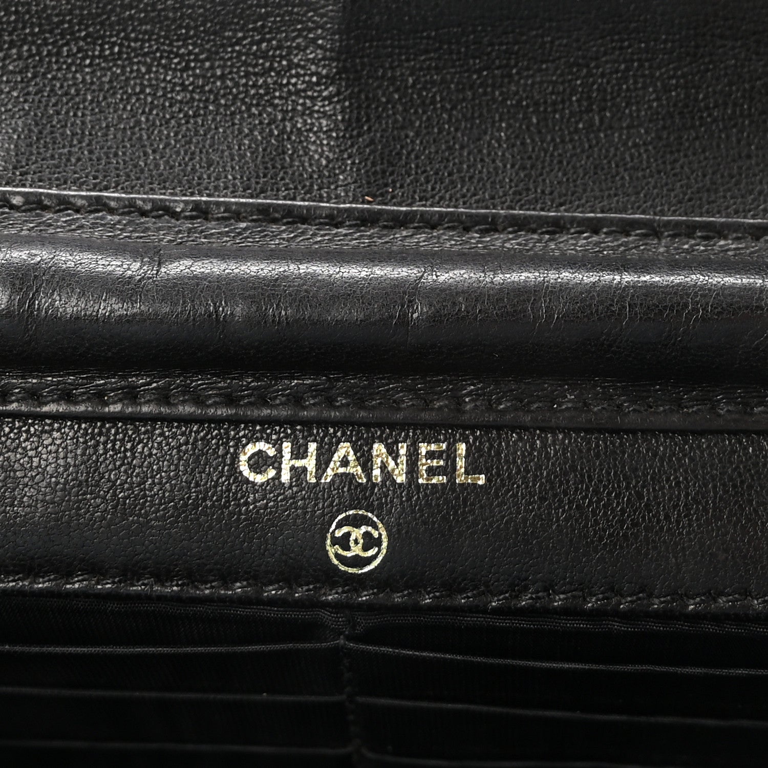Chanel Caviar Timeless CC Wallet On Chain WOC Black 6 of 11