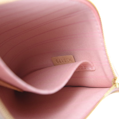 Louis Vuitton Damier Azur Neverfull MM GM Pochette Rose Ballerine 7 of 7
